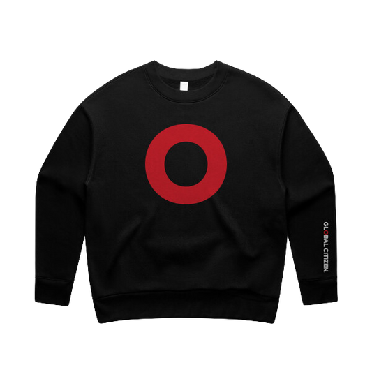 Red O Womens Relaxed Crewneck - Global Citizen