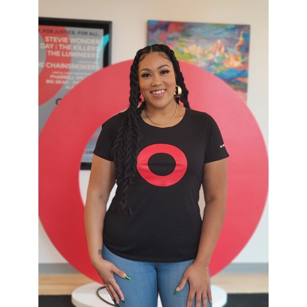 Red O Womens Scoopneck T-Shirt - Global Citizen