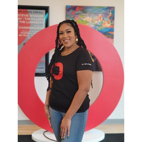 Red O Womens Scoopneck T-Shirt - Global Citizen