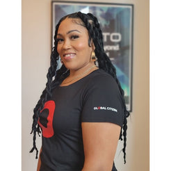 Red O Womens Scoopneck T-Shirt - Global Citizen