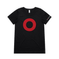 Red O Womens Scoopneck T-Shirt - Global Citizen