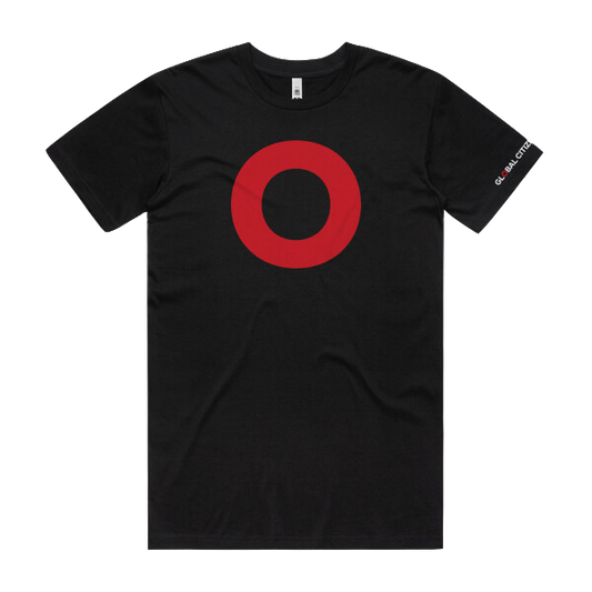Red O Mens Basic T-Shirt - Global Citizen